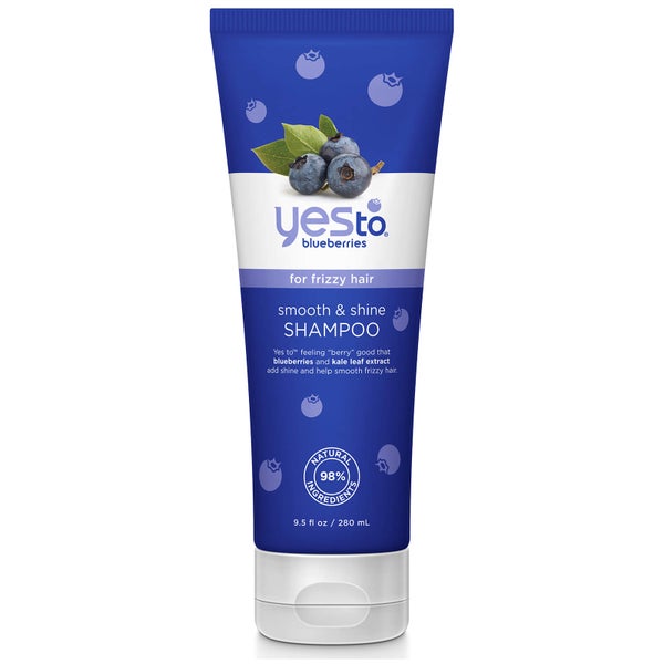 Shampoo para Cabelo Frisado Blueberries Smooth and Shine da yes to 280 ml