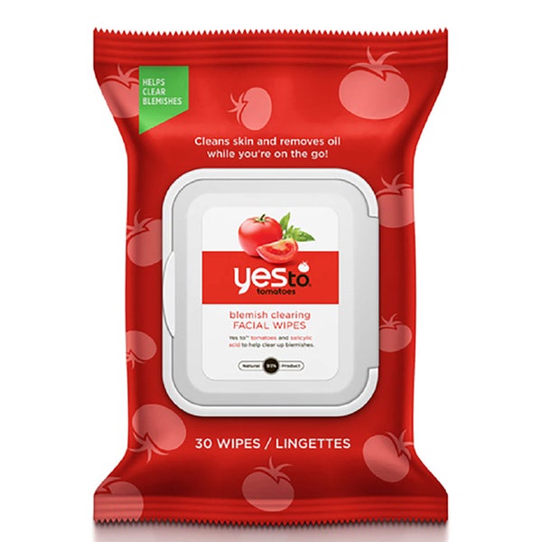 Toalhitas Faciais de Limpeza de Imperfeições Tomatoes da yes to (Pack de 30)