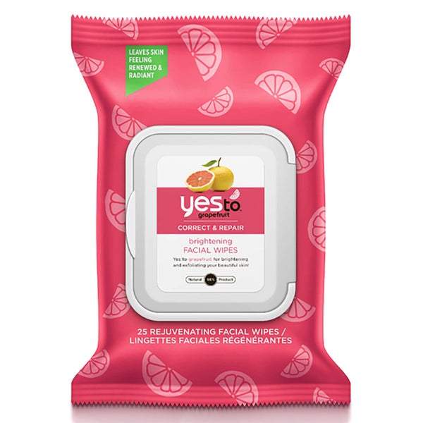 yes to Grapefruit Rejuvenating Facial Wipes (Πακέτο των 25)