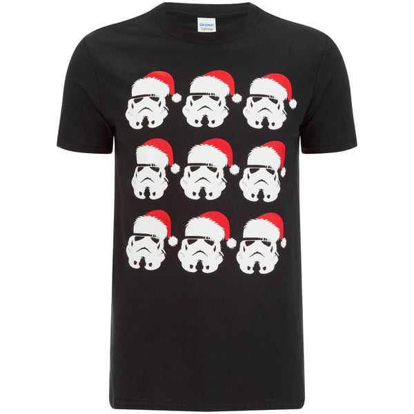 T-shirt pour Homme -Star Wars- Emoji Stormtrooper Noël -Noir