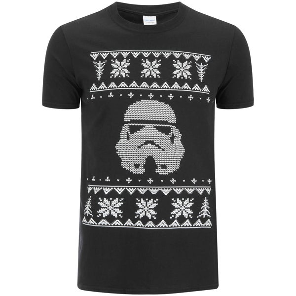 T-shirt de Noël pour Homme -Star Wars- Stormtrooper -Noir