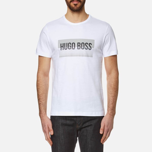BOSS Green Men's Tee 1 Logo T-Shirt - White