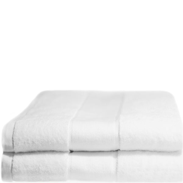 Restmor 100% Cotton 2 Pack Bath Sheets - White