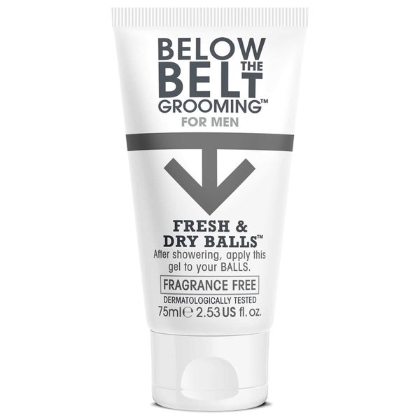 Below the Belt Fresh & Dry Balls -geeli 75ml, Fragrance Free