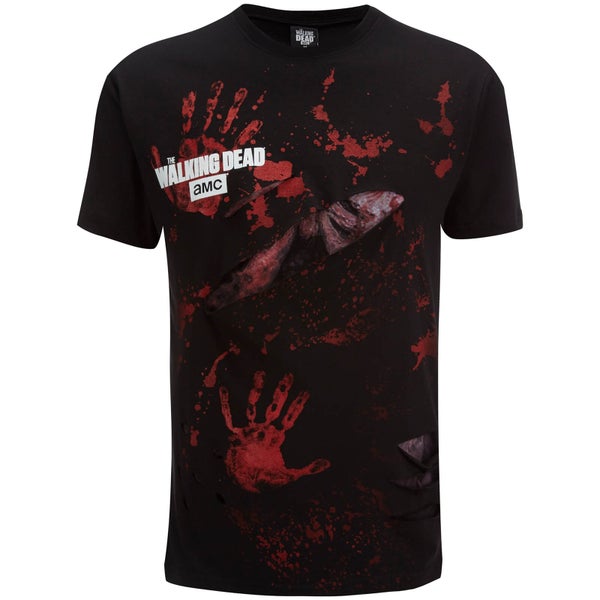 T-Shirt Homme Spiral Walking Dead Rick All Infected -Noir
