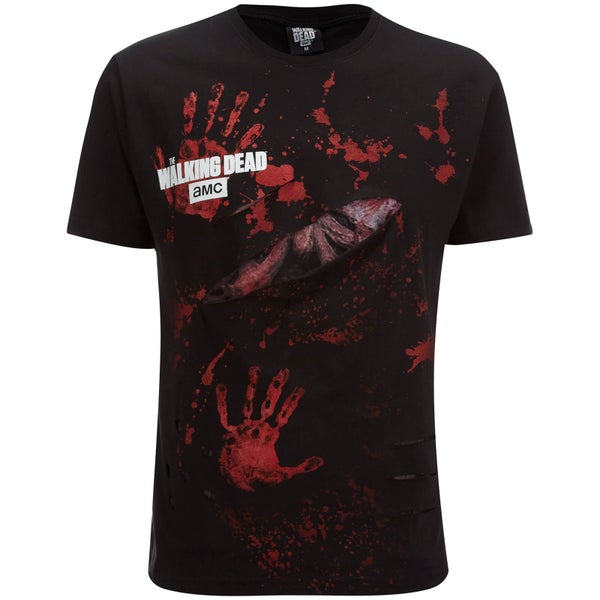 T-Shirt Homme Spiral Walking Dead Daryl All Infected -Noir