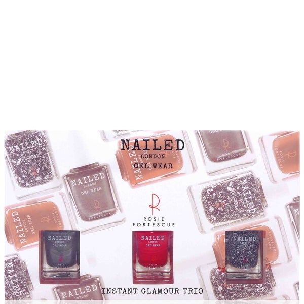 Nailed London With Rosie Fortescue Instant Glamour Trio 3 x 10ml