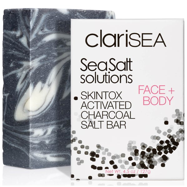 clariSEA Skintox Activated Charcoal Salt Bar 127g