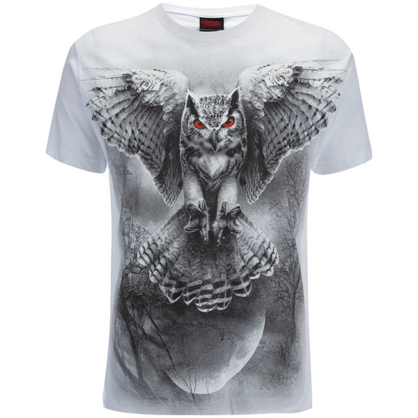 T-Shirt Homme Spiral Wings of Wisdom -Blanc