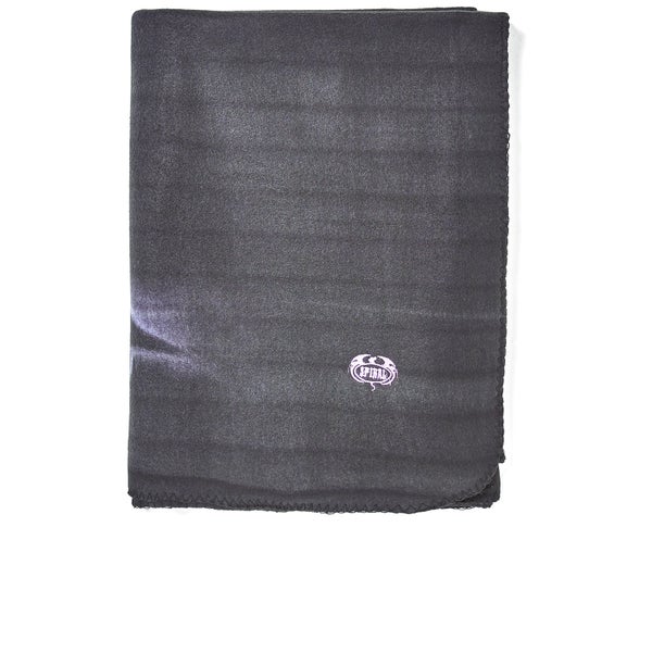 Spiral Bright Eyes Fleece Blanket - Black