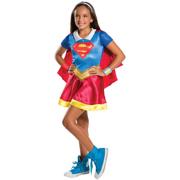 DC Comics Girls' Supergirl Fancy Dress Costume