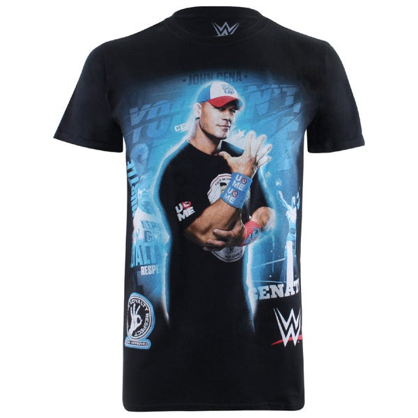 WWE Men's Can't See Me T-Shirt - Black