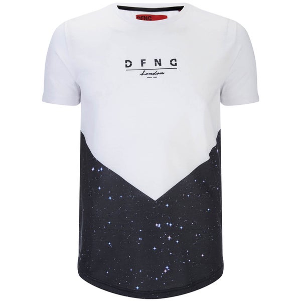DFND Men's Distant Panel T-Shirt - Black/White