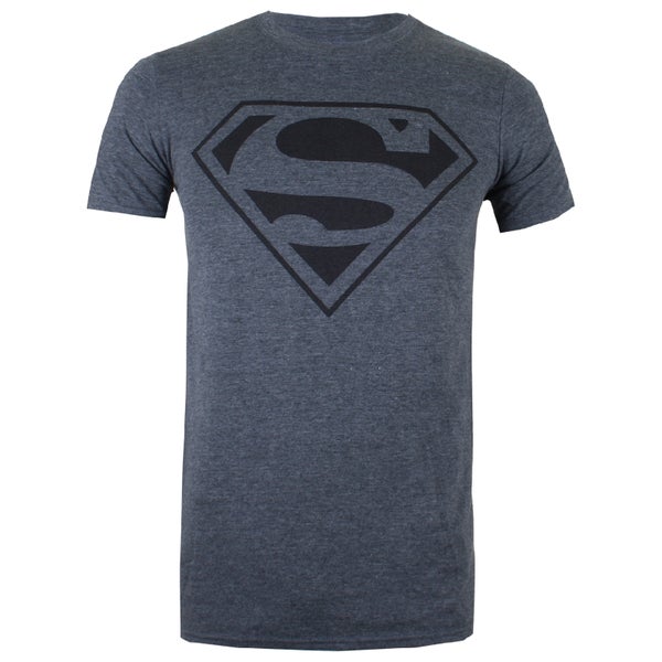 DC Comics Men's Superman Mono T-Shirt - Dark Heather