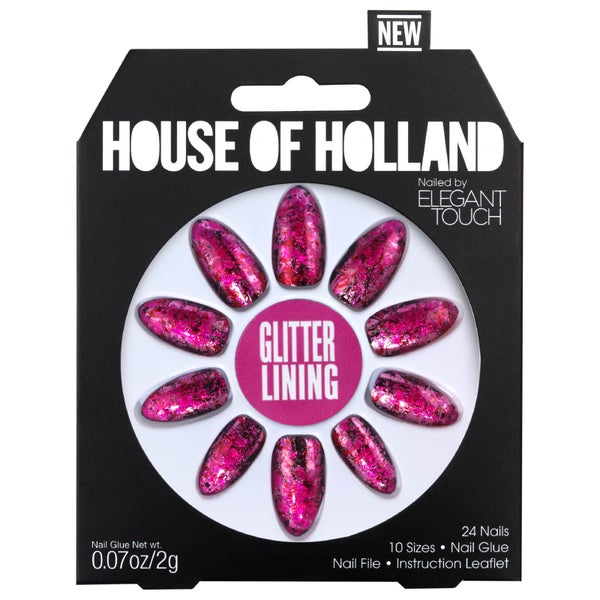 Elegant Touch House of Holland V Nails - Glitter Lining