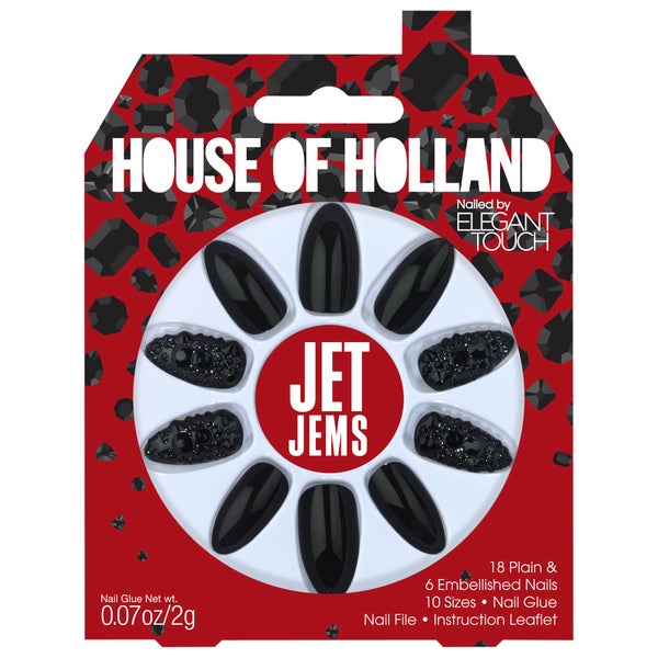 Elegant Touch House of Holland Party Nails - Jet Jems