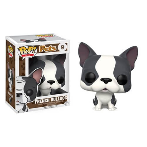 Pop! Pets Gray and White French Bulldog Funko Pop! Figuur