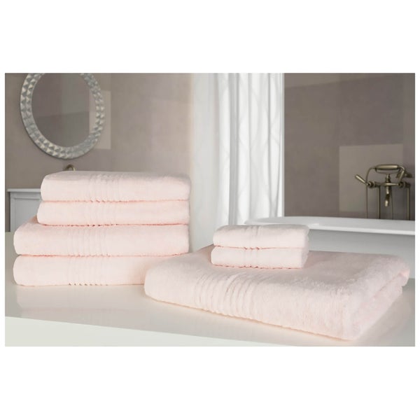 Highams 100% Egyptian Cotton 7 Piece Towel Bale (500gsm) - Pink