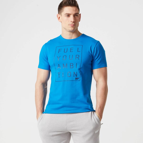 Myprotein Men's Slogan T - Shirt - Blue - L