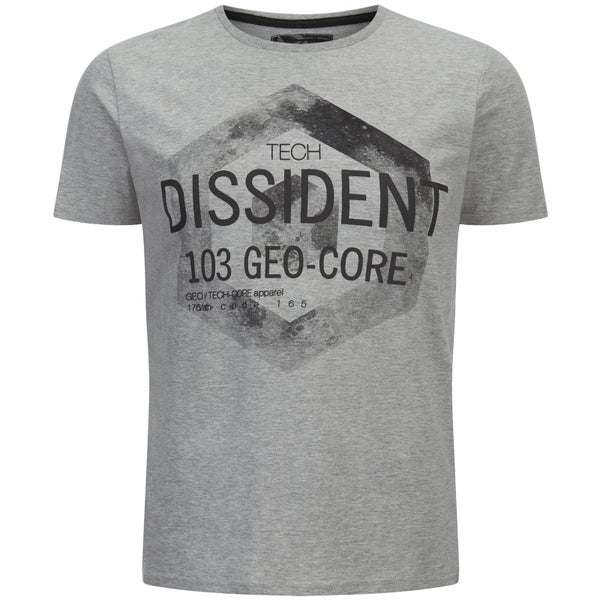 Dissident Men's Scarab T-Shirt - Light Grey Marl
