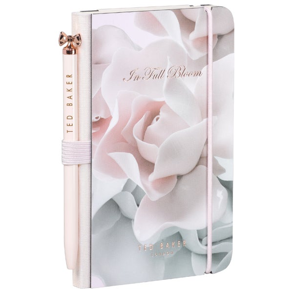 Ted Baker Mini Notebook and Pen - Porcelain Rose