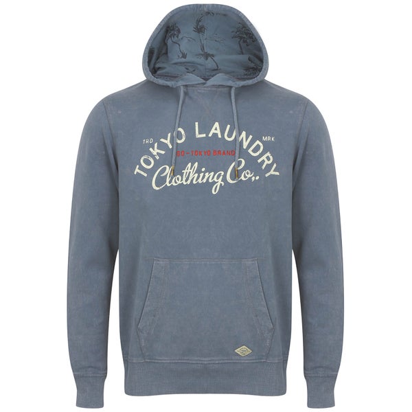 Sweat à Capuche Homme Olaf Tokyo Laundry - Bleu Indigo Rétro