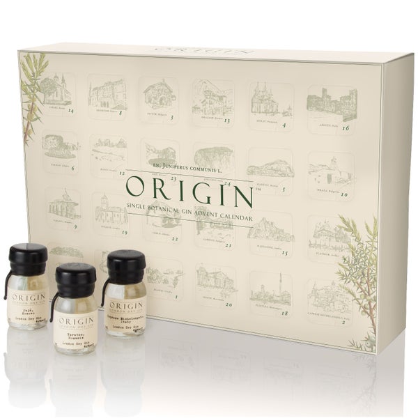 Drinks by the Dram Origin Single Botanical Gin Advent Calendar