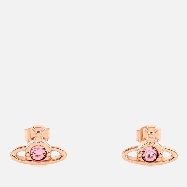 Vivienne Westwood Women's Nano Solitaire Earrings - Light Rose/Pink/Gold