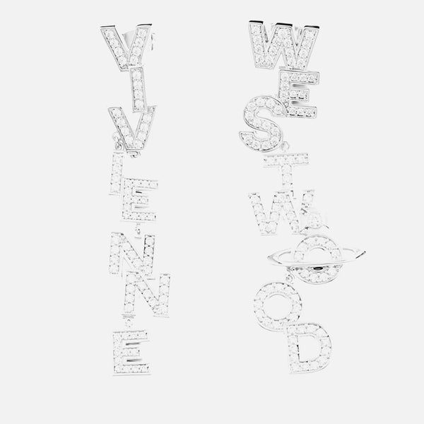 Vivienne Westwood Women's Soho Large Earrings - Rhodium