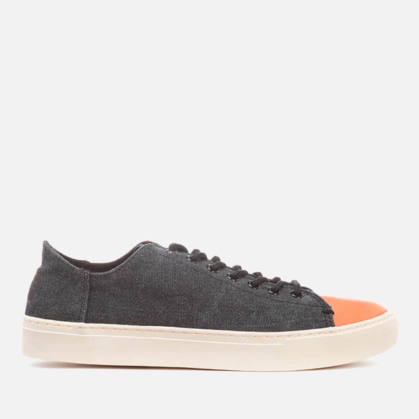 TOMS Men's Lenox Washed Canvas Trainers - Black Washed Canvas