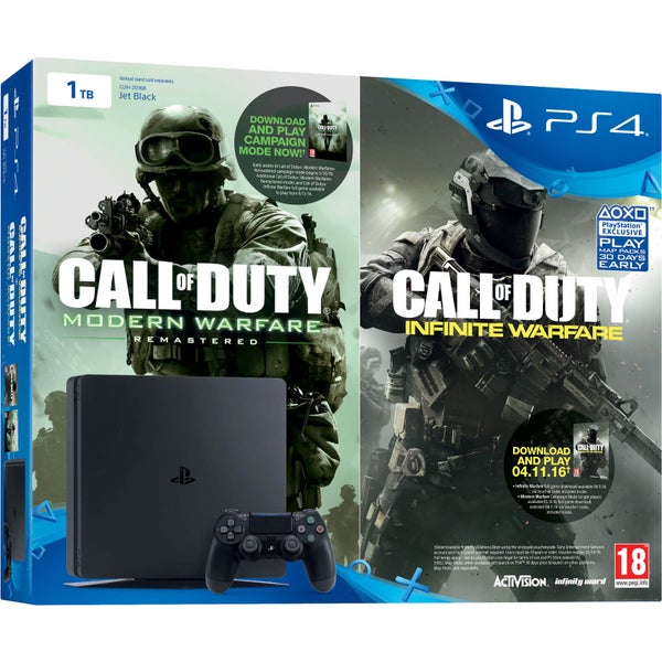 PlayStation 4 Slim 1TB With Call of Duty: Infinite Warfare & Call of Duty: Modern Warfare Remastered