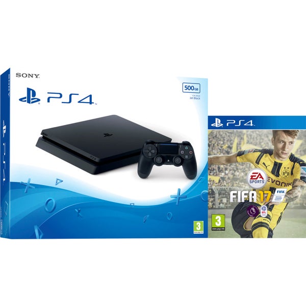 PlayStation 4 Slim 500GB Console with FIFA 17