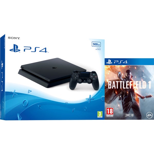 PlayStation 4 Slim 500GB Console with Battlefield 1