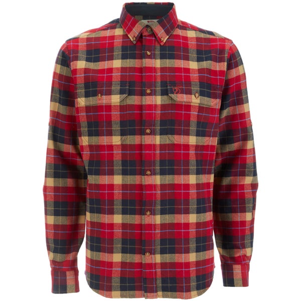 Fjallraven Men's Singi Heavy Flannel Shirt - Deep Red