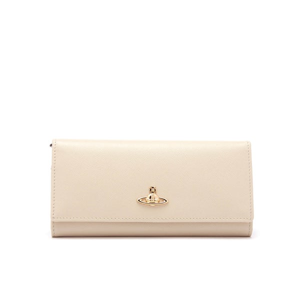 Vivienne Westwood Women's Opio Saffiano Leather Credit Card Purse - Beige