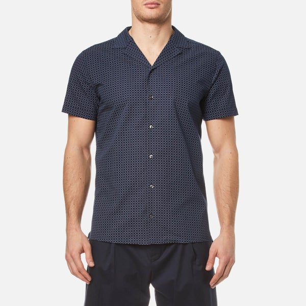 HUGO Men's Endo Short Sleeve Shirt - Navy