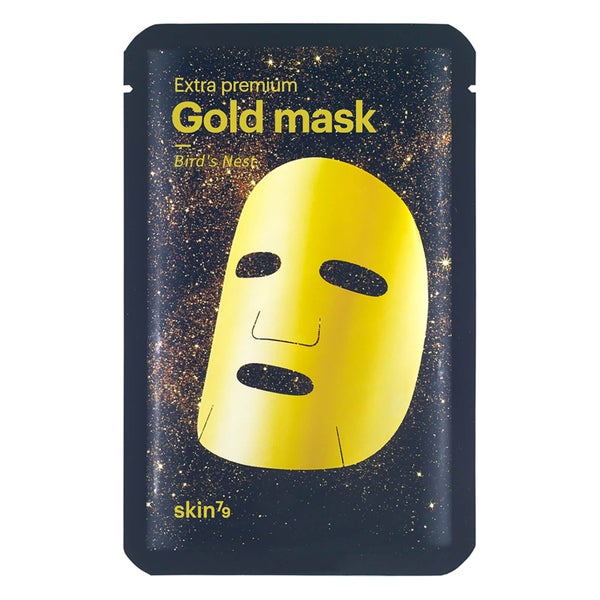Гидрогелевая маска для лица с золотом Skin79 Extra Premium Gold Mask 27 г — Bird's Nest (10 шт.)