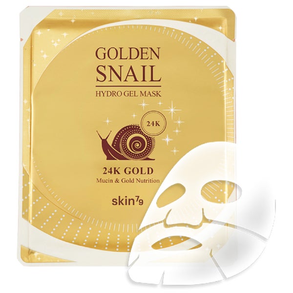 Skin79 Golden Snail Gel Mask żelowa maseczka do twarzy z ekstraktem ze śluzu ślimaka i drobinkami złota 25 g – 24K