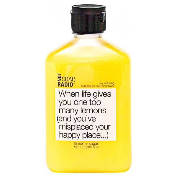Not Soap Radio When life gives you one too many lemons (and you've misplaced your happy place...) Bubbles for Bath/Shower 402.5ml