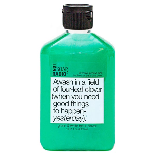 Not Soap Radio Awash in a Field of Four-Leaf Clover - Bubbles for Bath/Shower 402.5ml