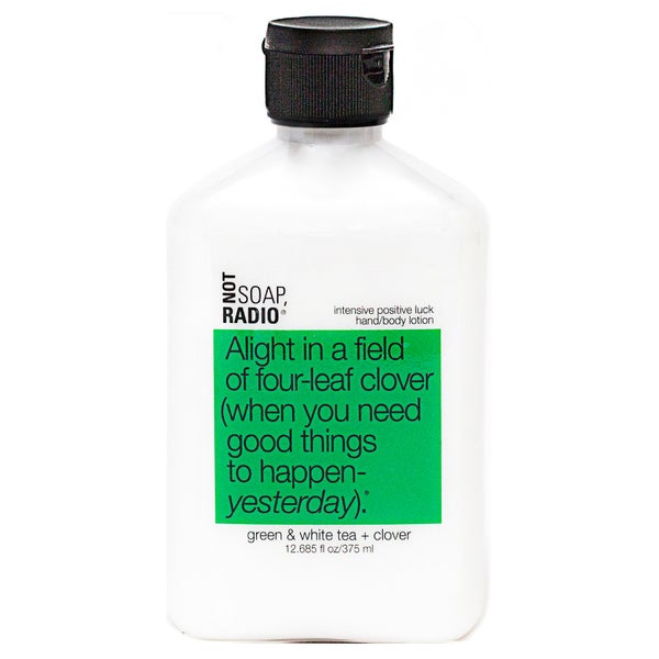 Not Soap Radio Alight in a field of four-leaf clover (when you need good things to happen- yesterday) Hand/Body Lotion 375ml