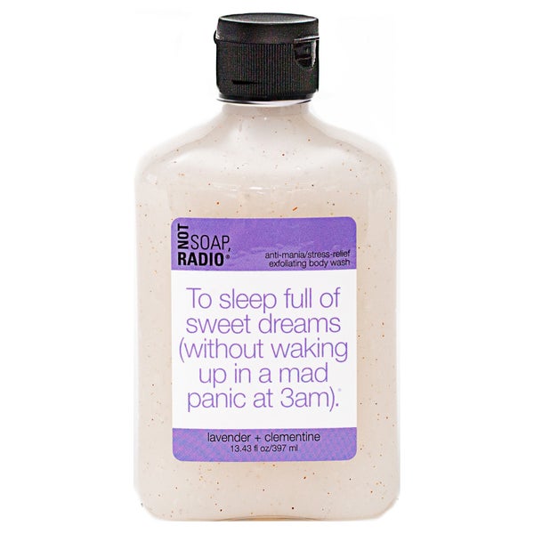 Not Soap Radio To sleep full of sweet dreams (without waking up in a mad panic at 3am) Exfoliating Body Wash 397ml