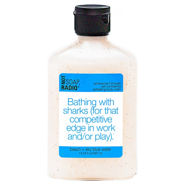 Not Soap Radio Bathing with sharks (for that competitive edge in work and/or play) Exfoliating Body Wash 397ml