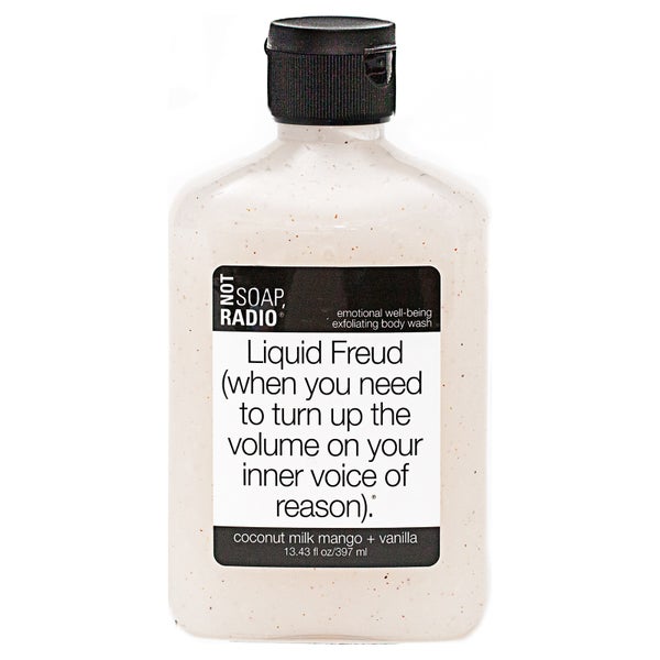 Not Soap Radio Liquid Freud (when you need to turn up the volume on your inner voice of reason) Exfoliating Body Wash 397ml