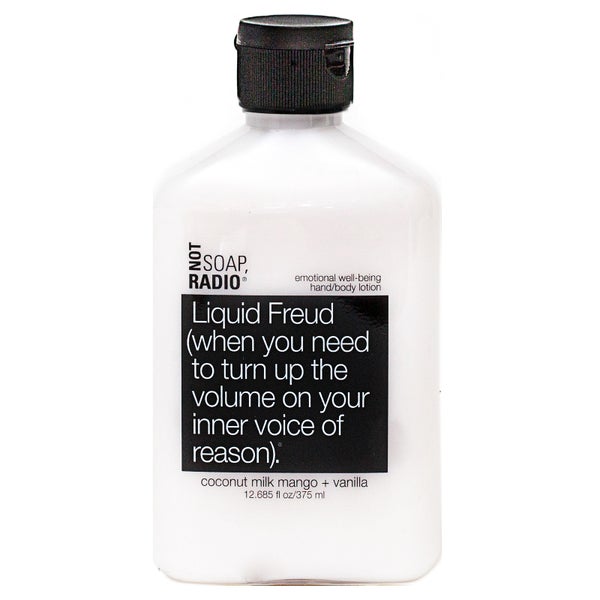 Not Soap Radio Liquid Freud (when you need to turn up the volume on your inner voice of reason) Hand/Body Lotion 375ml