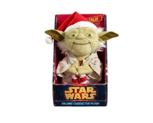 Star Wars Yoda Christmas Talking Plush (Medium 9"")