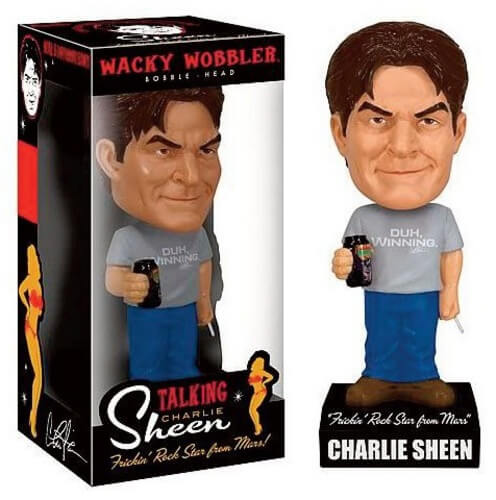 Funko Charlie Sheen Talking Wacky Wobbler