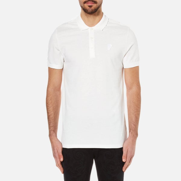 Versace Collection Men's Pique Polo Shirt - White
