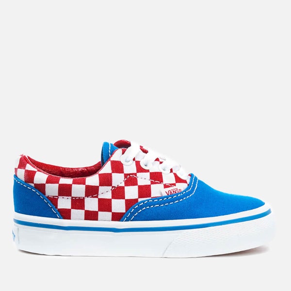 Vans Toddlers' Era Checkerboard Trainers - Racing Red/Imperial Blue