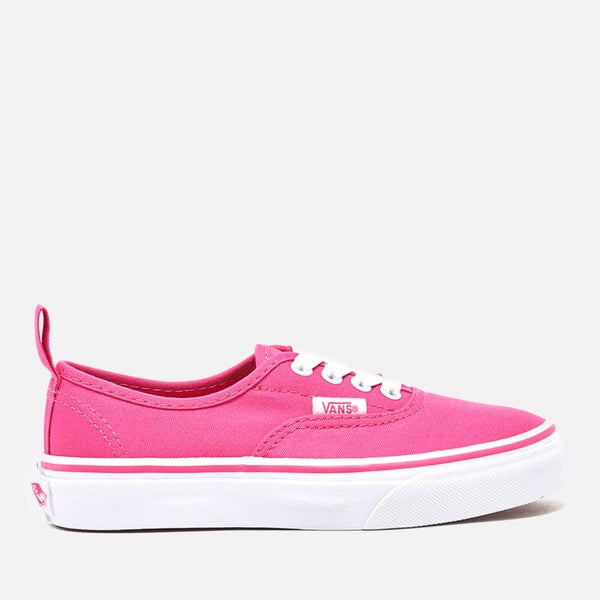 Vans Kids' Authentic Elastic Lace Trainers - Hot Pink/True White